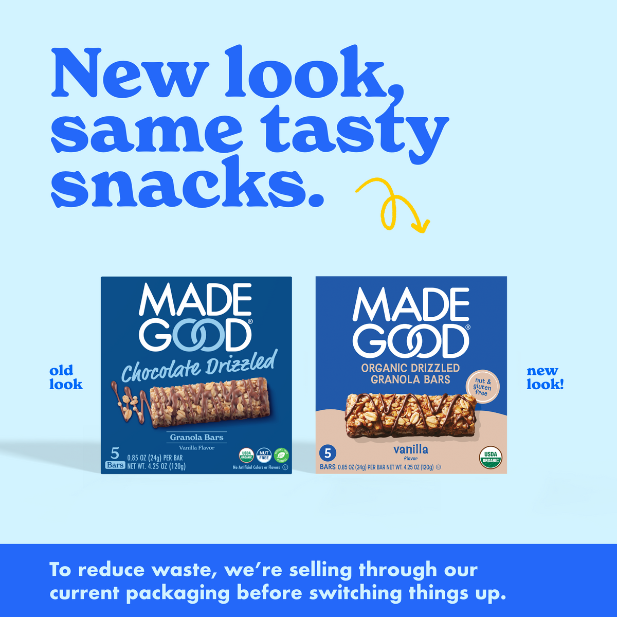 Vanilla Drizzled Granola Bars