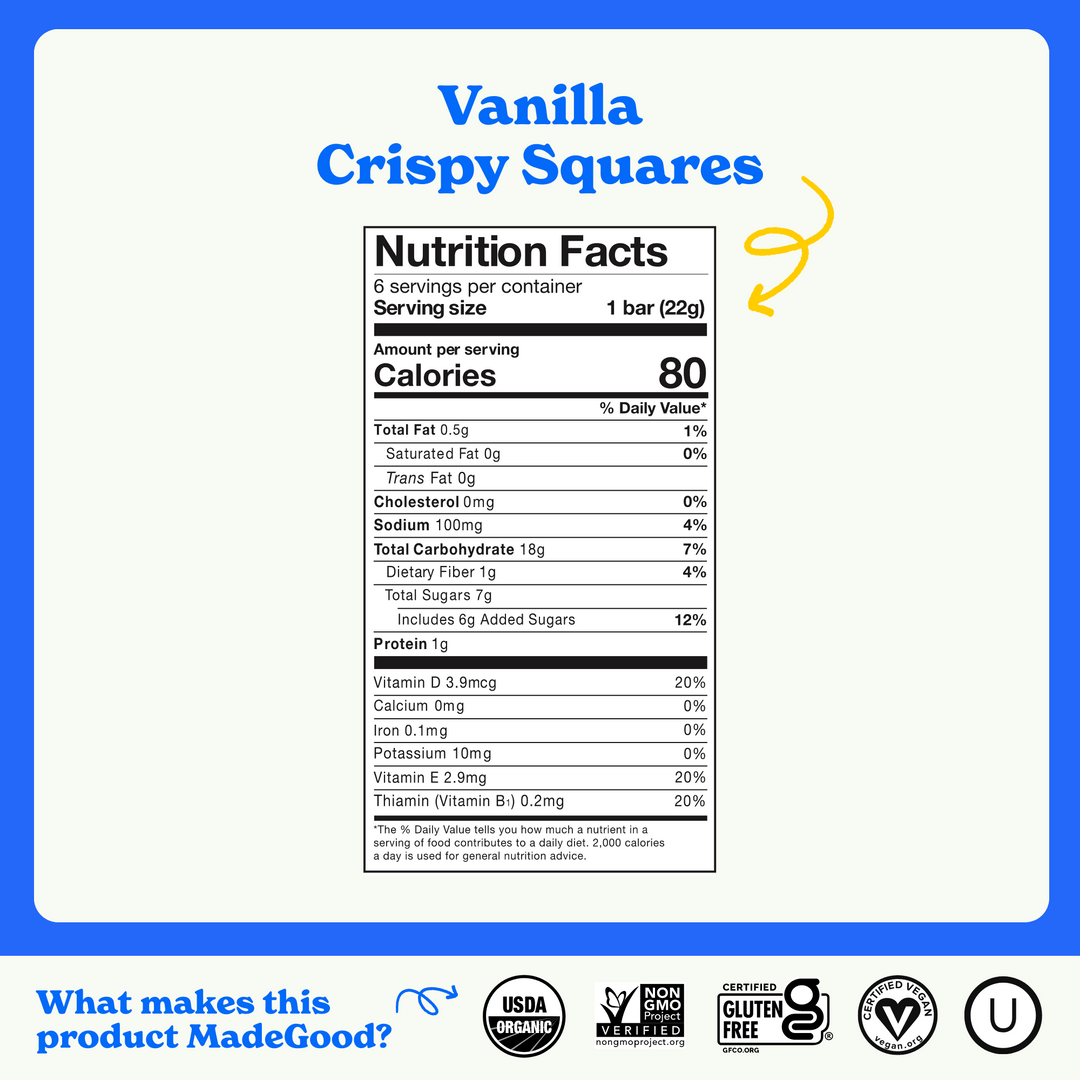 New Formula! Vanilla Crispy Squares (36 count)