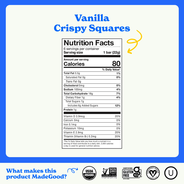 New Formula! Vanilla Crispy Squares (36 count)