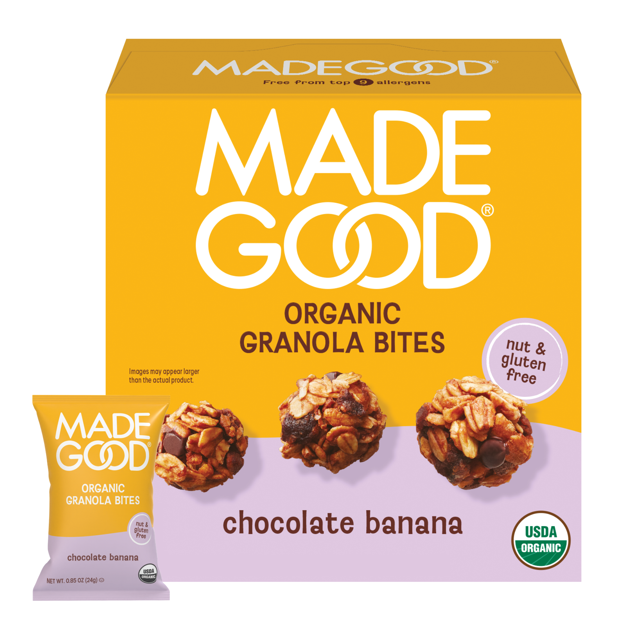 Chocolate Banana Granola Minis (28 Count) | Organic, non-GMO