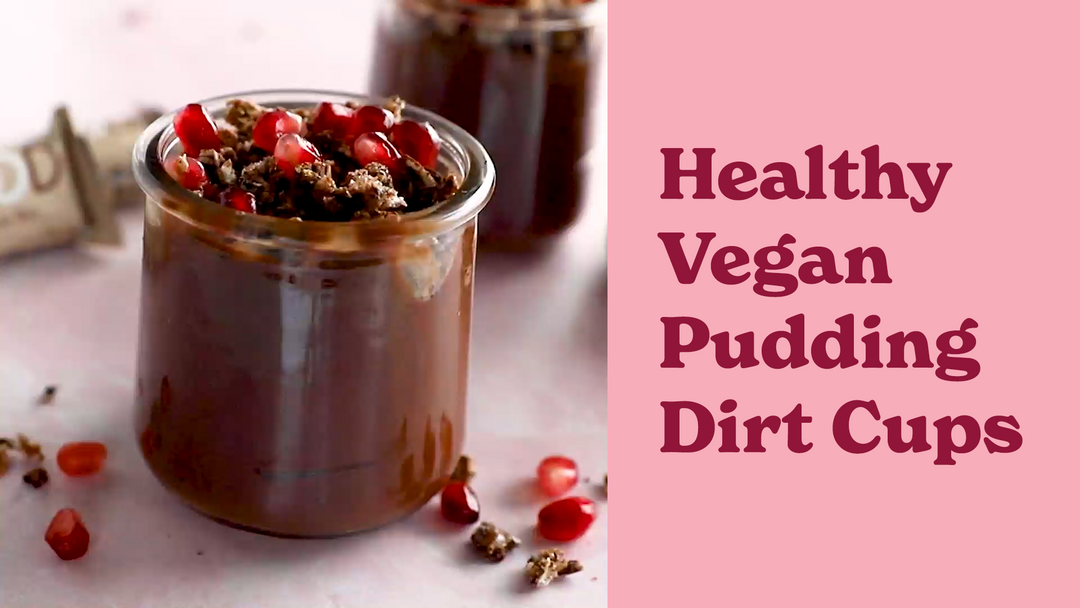 Healthy Vegan Pudding Dirt Cups