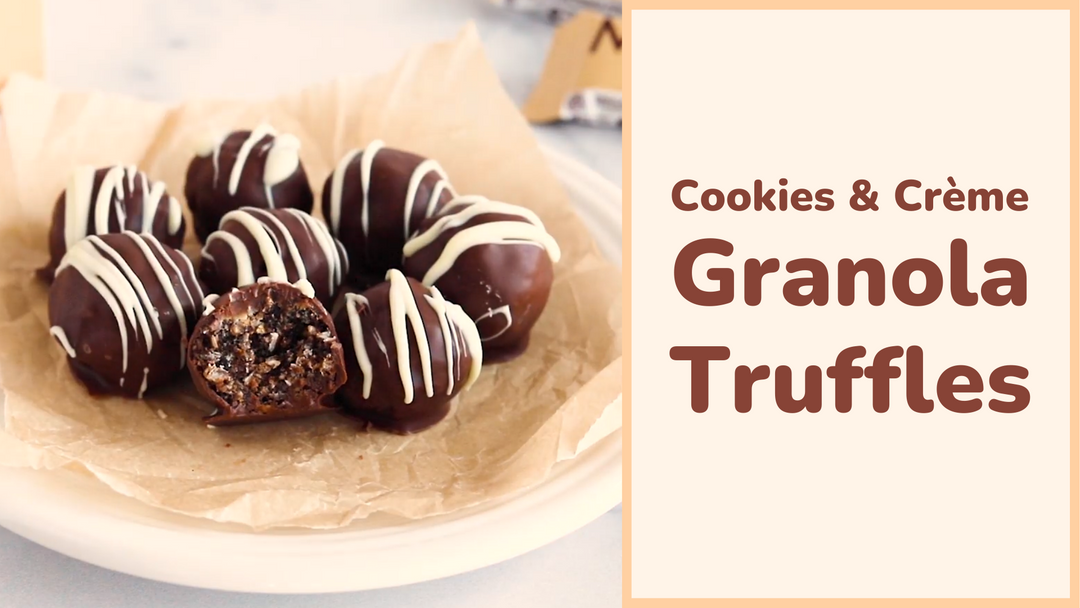 Cookies & Crème Granola Truffles