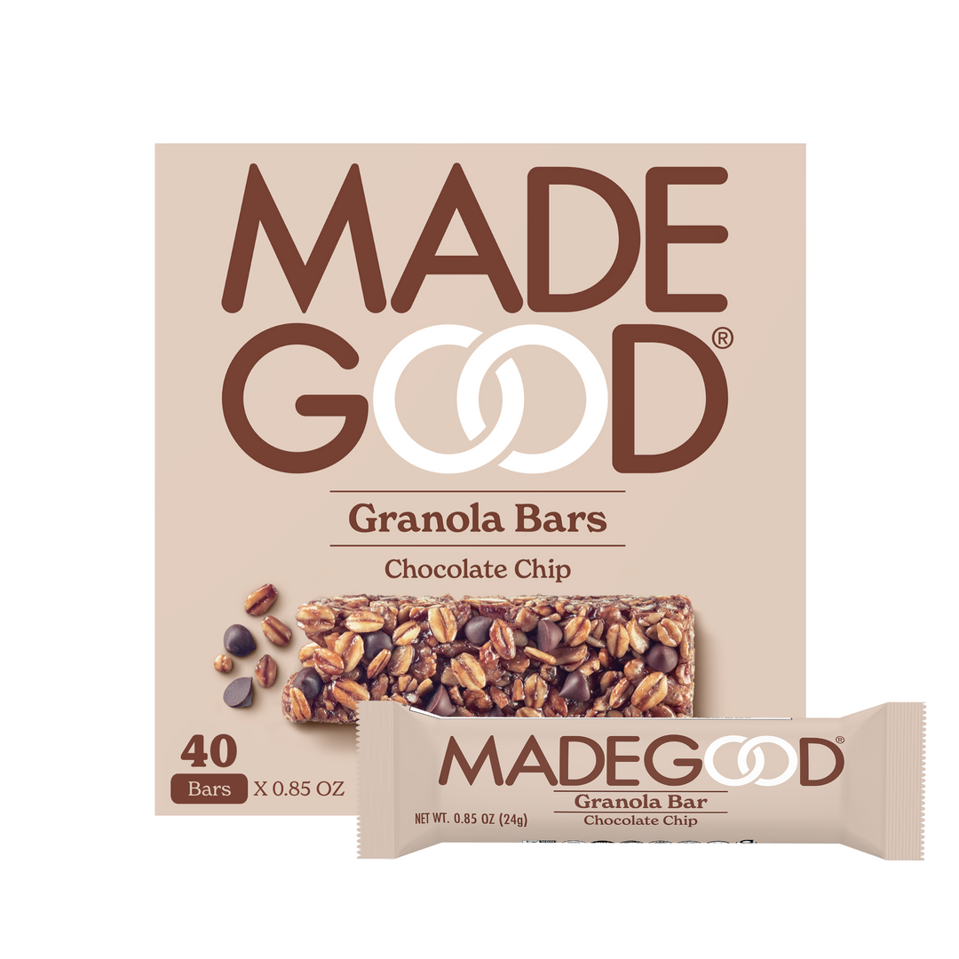 40 count of MadeGood chocolate chip granola bars