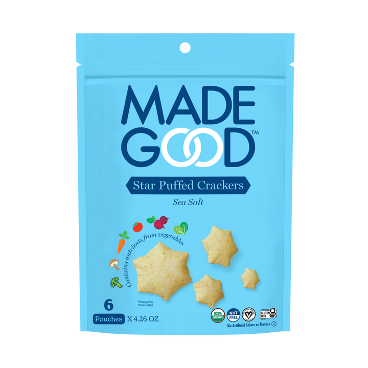 Sea Salt Star Puffed Crackers (6 Count)