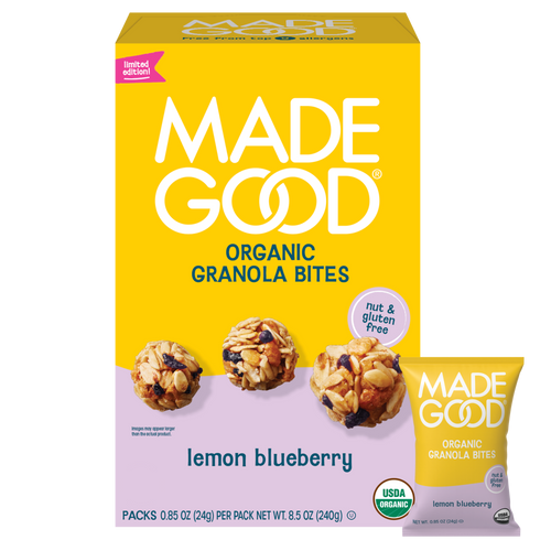 Lemon Blueberry Granola Bites