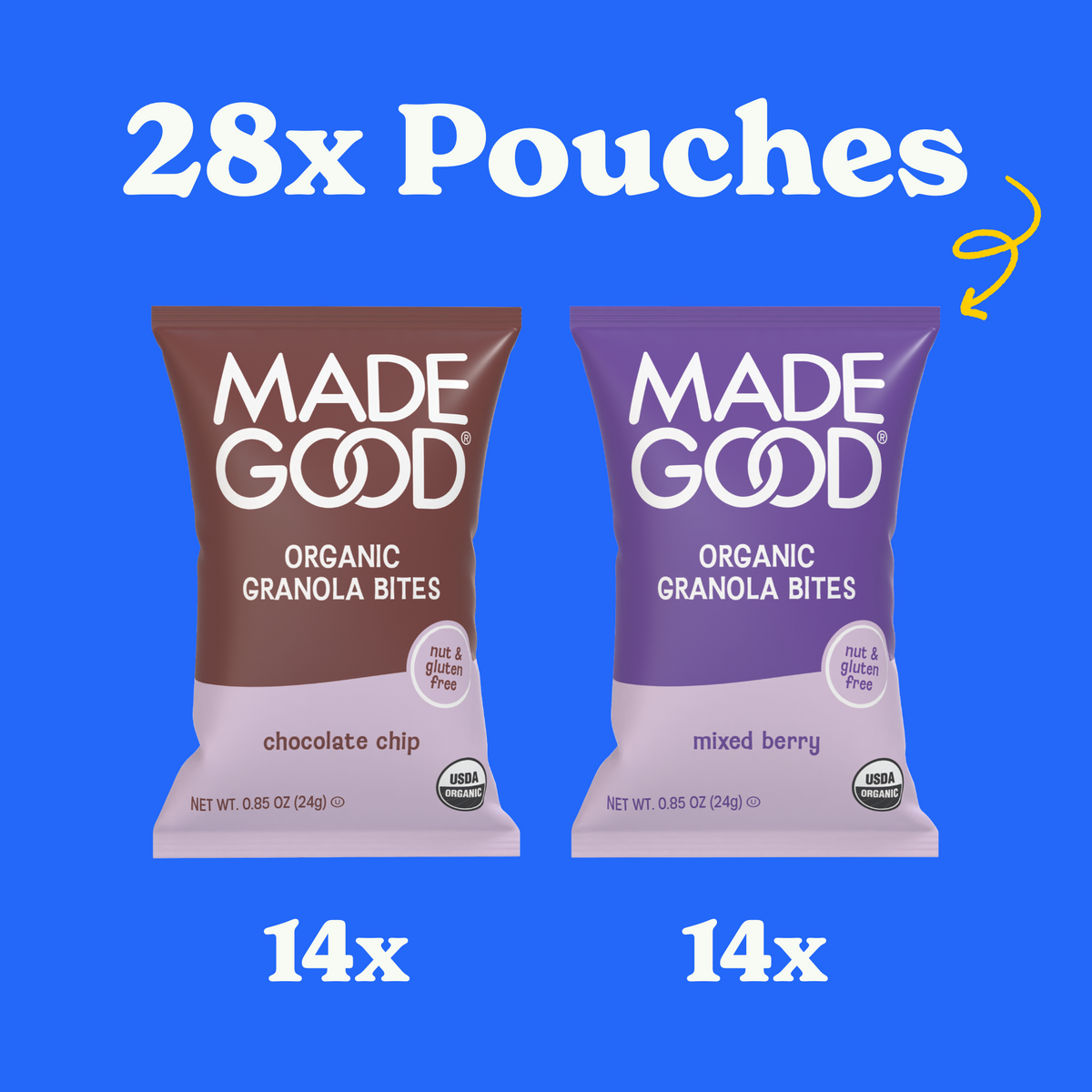 Chocolate Chip and Mixed Berry Granola Bites (28 Count)