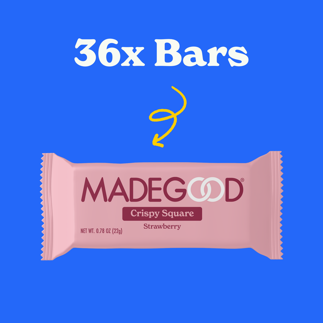 36x Bars of Strawberry Crispy Squares