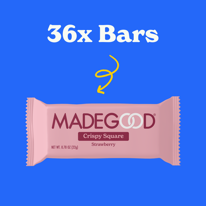 36x Bars of Strawberry Crispy Squares