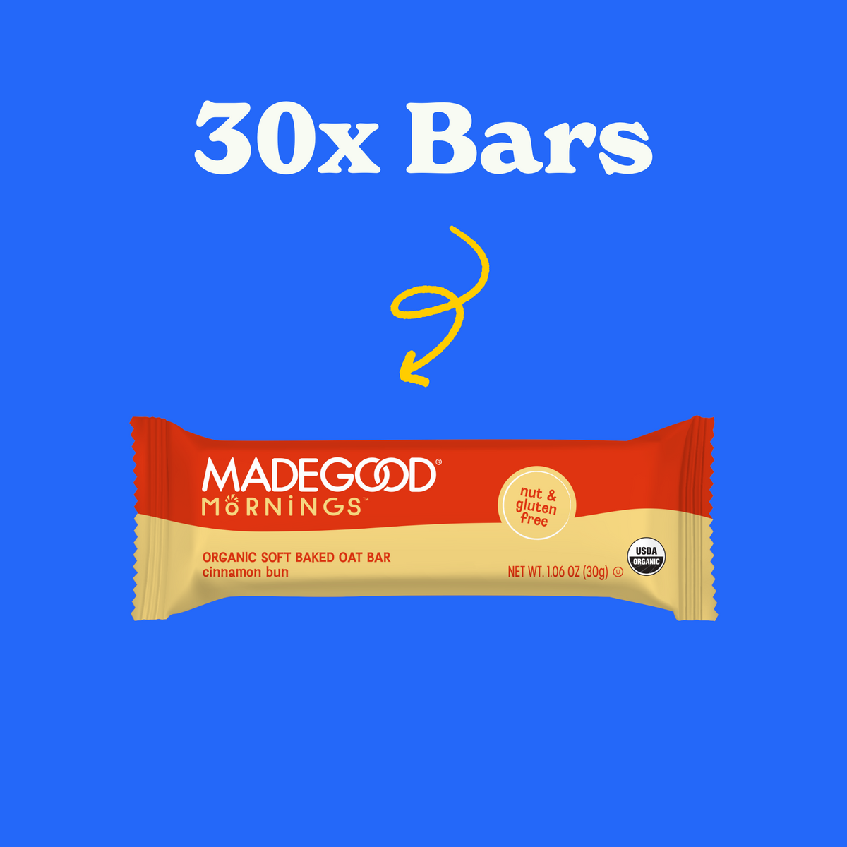 Mornings Cinnamon Bun Soft Baked Bars