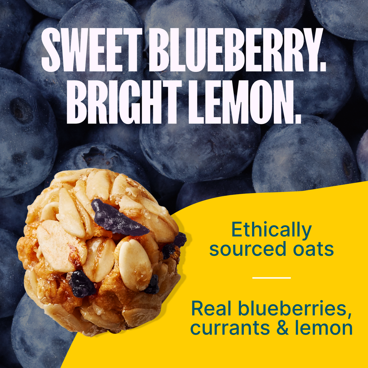 Lemon Blueberry Granola Bites