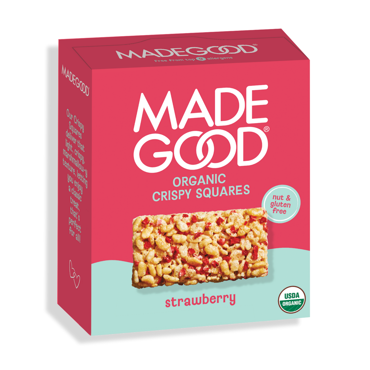 Strawberry Crispy Squares