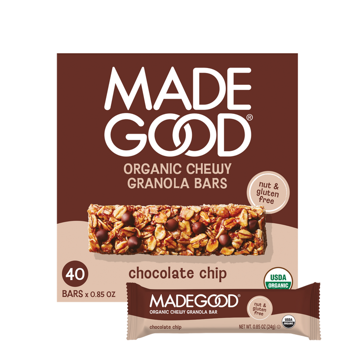 40 count of MadeGood chocolate chip granola bars