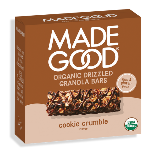 Cookie Crumble Drizzled Granola Bars