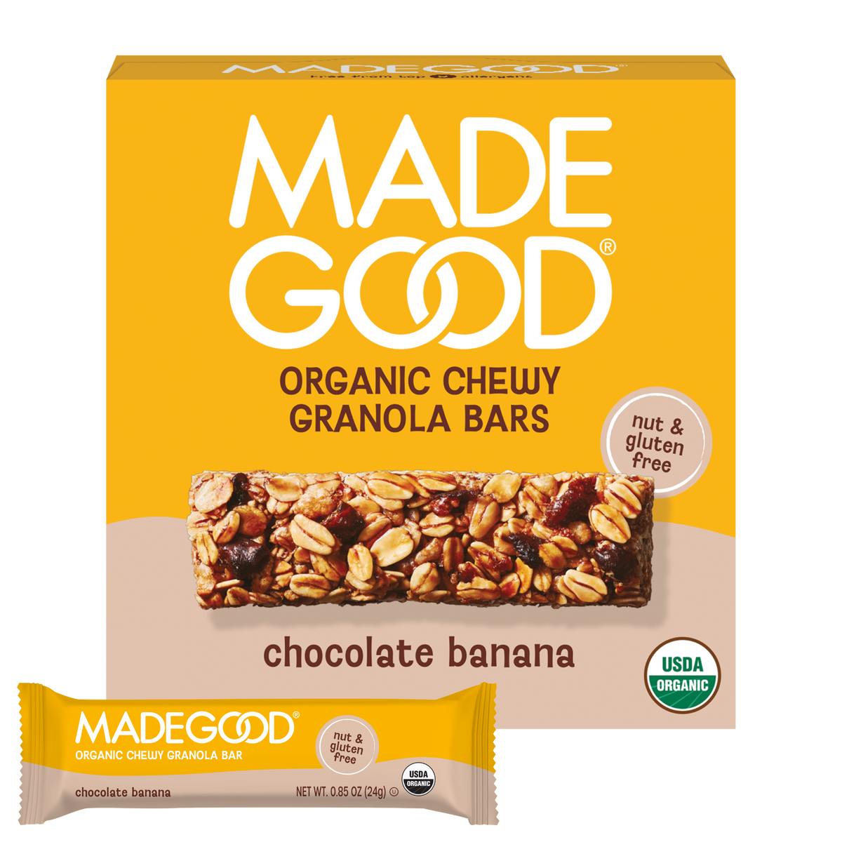 Chocolate Banana Granola Bars
