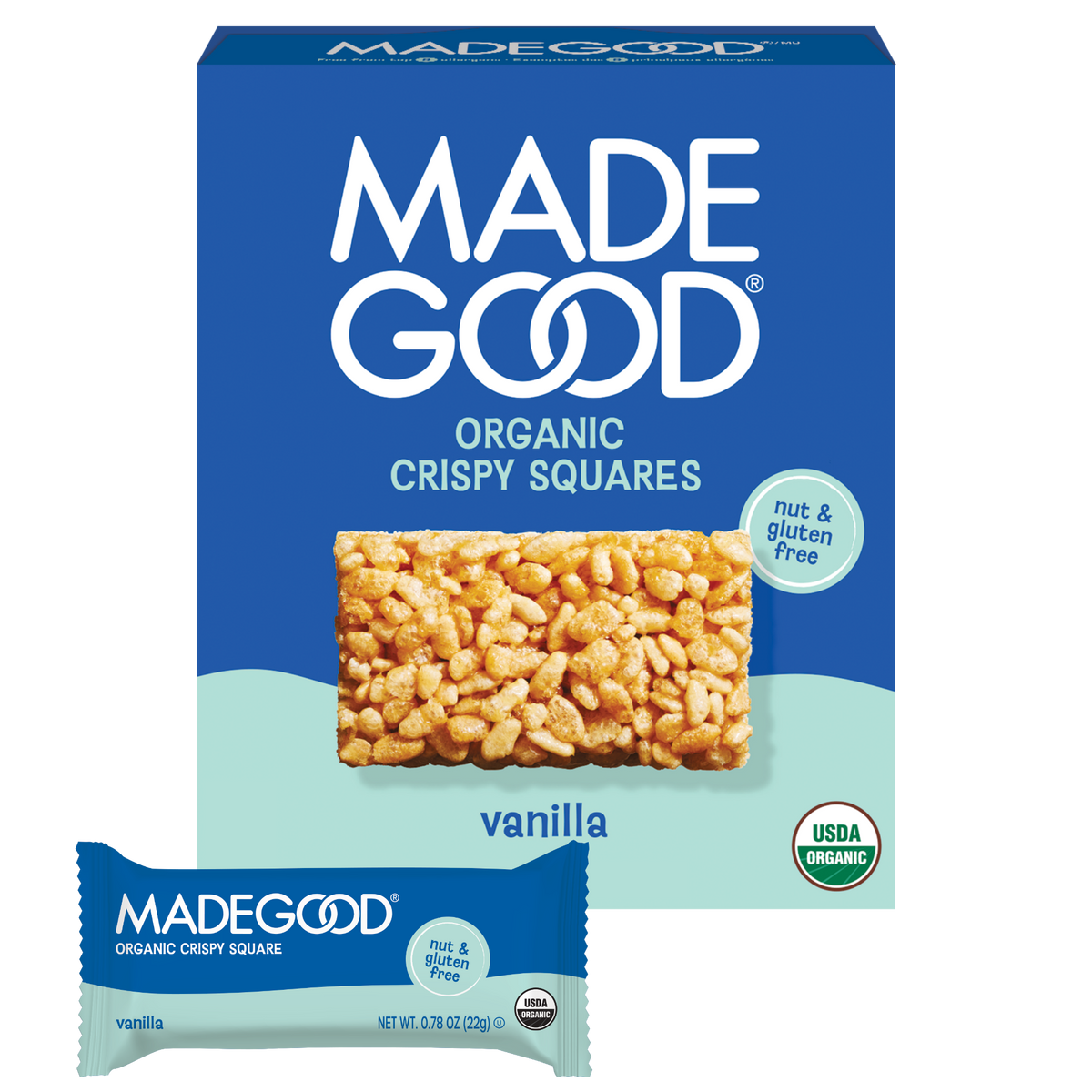 MadeGood Vanilla Crispy Squares