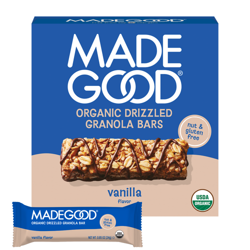 Vanilla Drizzled Granola Bars