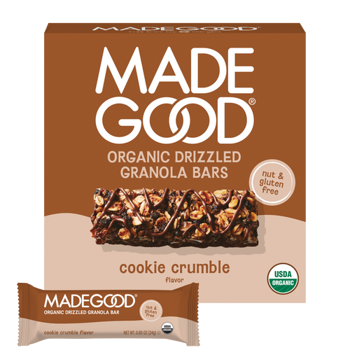 Cookie Crumble Drizzled Granola Bars