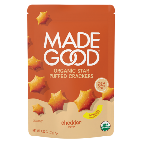 Cheddar Star Puffed Crackers