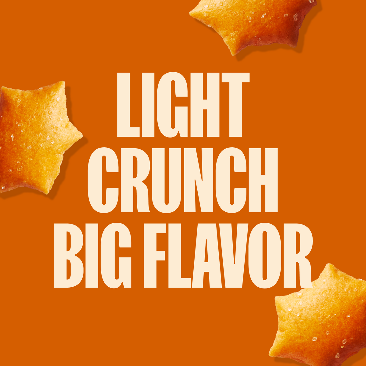 Cheddar Star Puffed Crackers