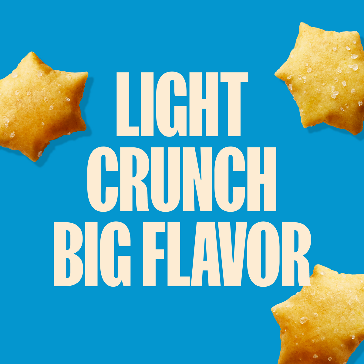 Sea Salt Star Puffed Crackers