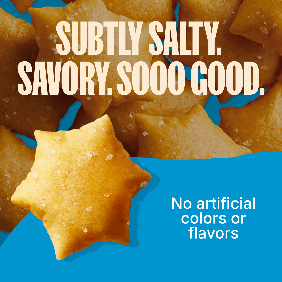 Sea Salt Star Puffed Crackers