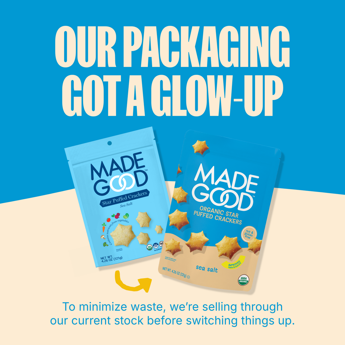 Sea Salt Star Puffed Crackers