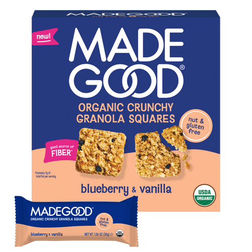 Crunchy Granola Squares - Blueberry & Vanilla