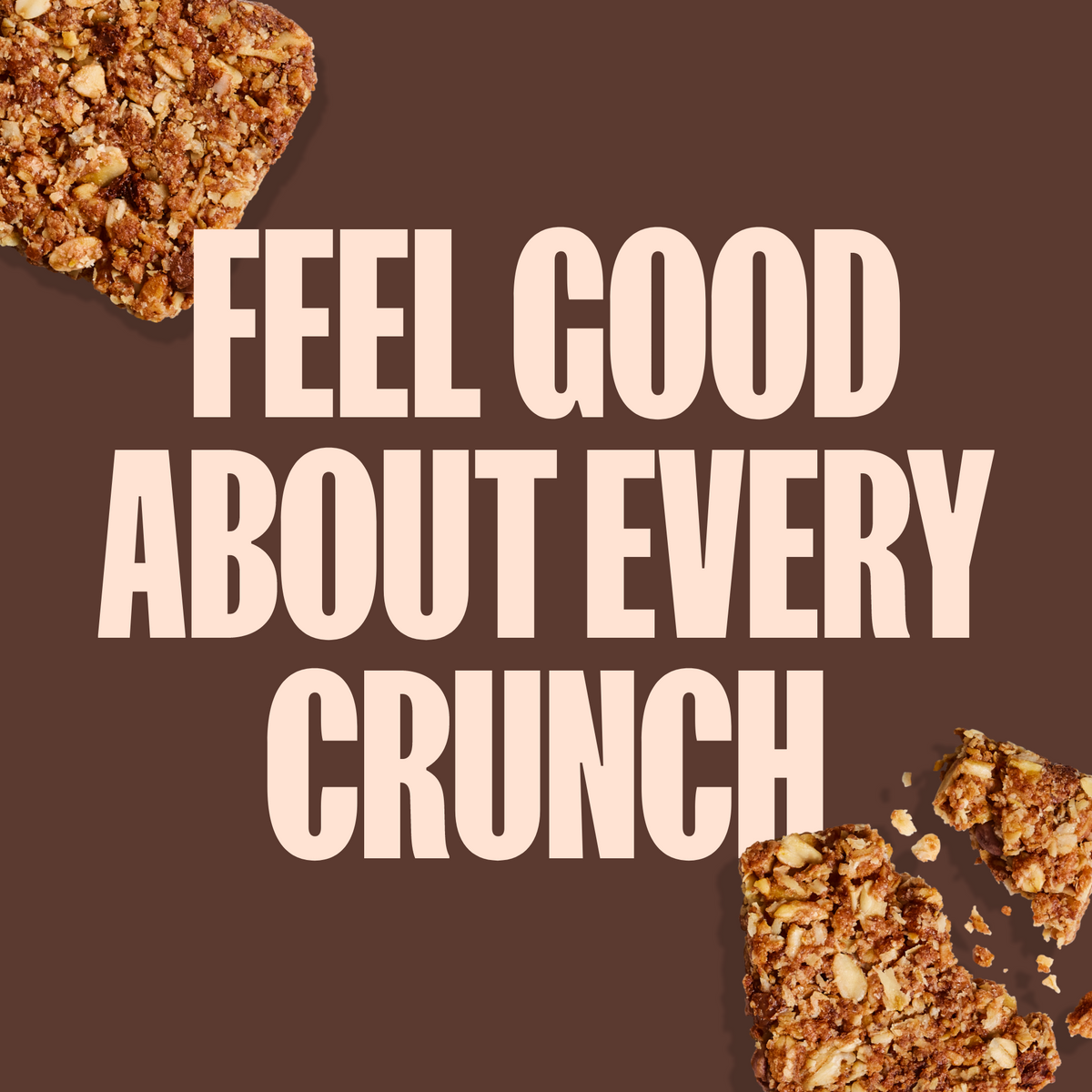 Crunchy Granola Squares - Oats & Dark Chocolate