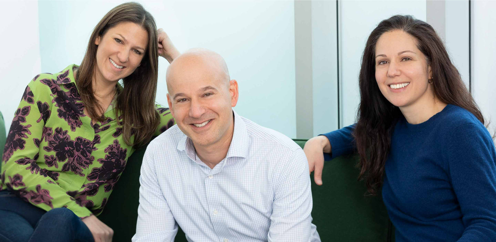 Group photo of Riverside's founders Salma, Nima and Sahba 