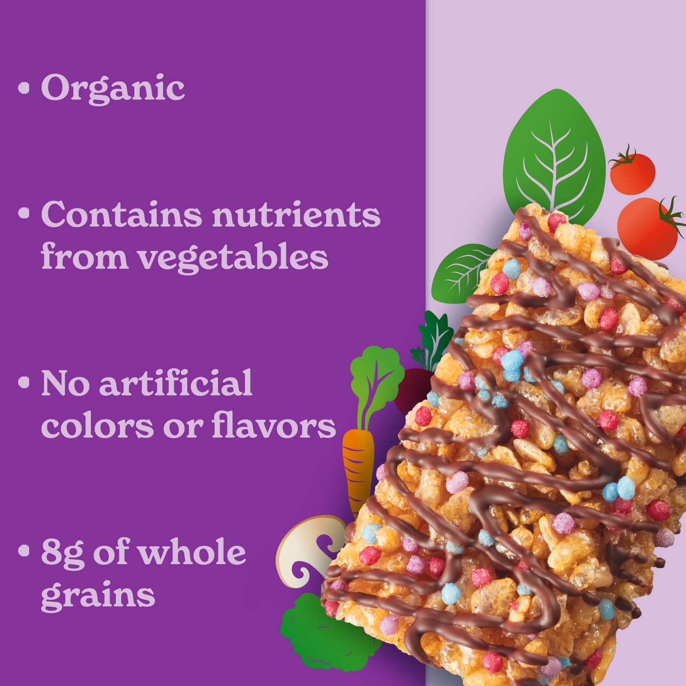 Confetti Chocolate Drizzled Crispy Squares (30 Count)