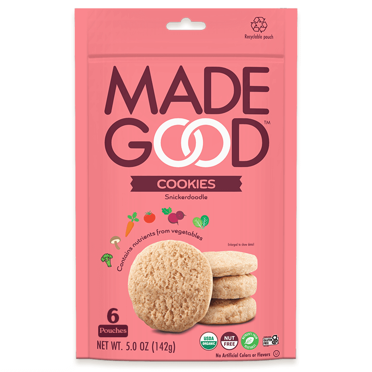 Image of 6 count Snickerdoodle Cookies, 5.0 oz per pouch.