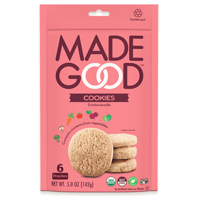 Image of 6 count Snickerdoodle Cookies, 5.0 oz per pouch.